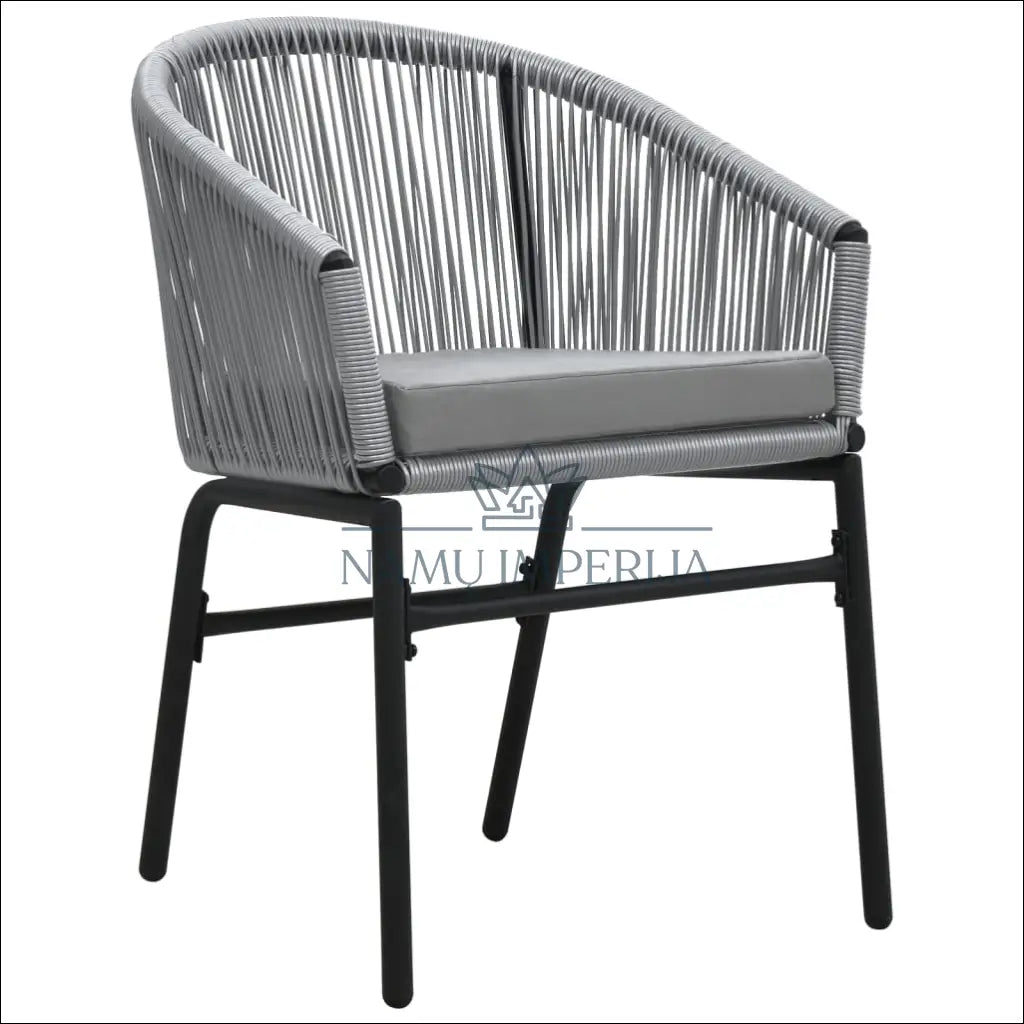 Lauko kėdė su paminkštinimu LI591 - €64 Save 50% 50-100, __label:Pristatymas 1-2 d.d., color-juoda, color-pilka, lauko
