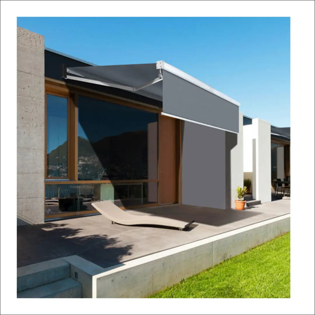 Lauko markizė LI485 - €239 Save 55% __label:Pristatymas 1-2 d.d., color-pilka, lauko baldai, material-poliesteris,