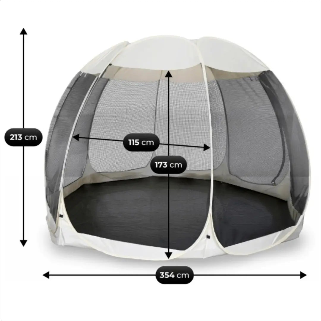 Lauko pavėsinė juodos spalvos / smėlio 354 cm TE1221 - €200 Save 15% __label:Pristatymas 5-14 d.d., elite, Meble