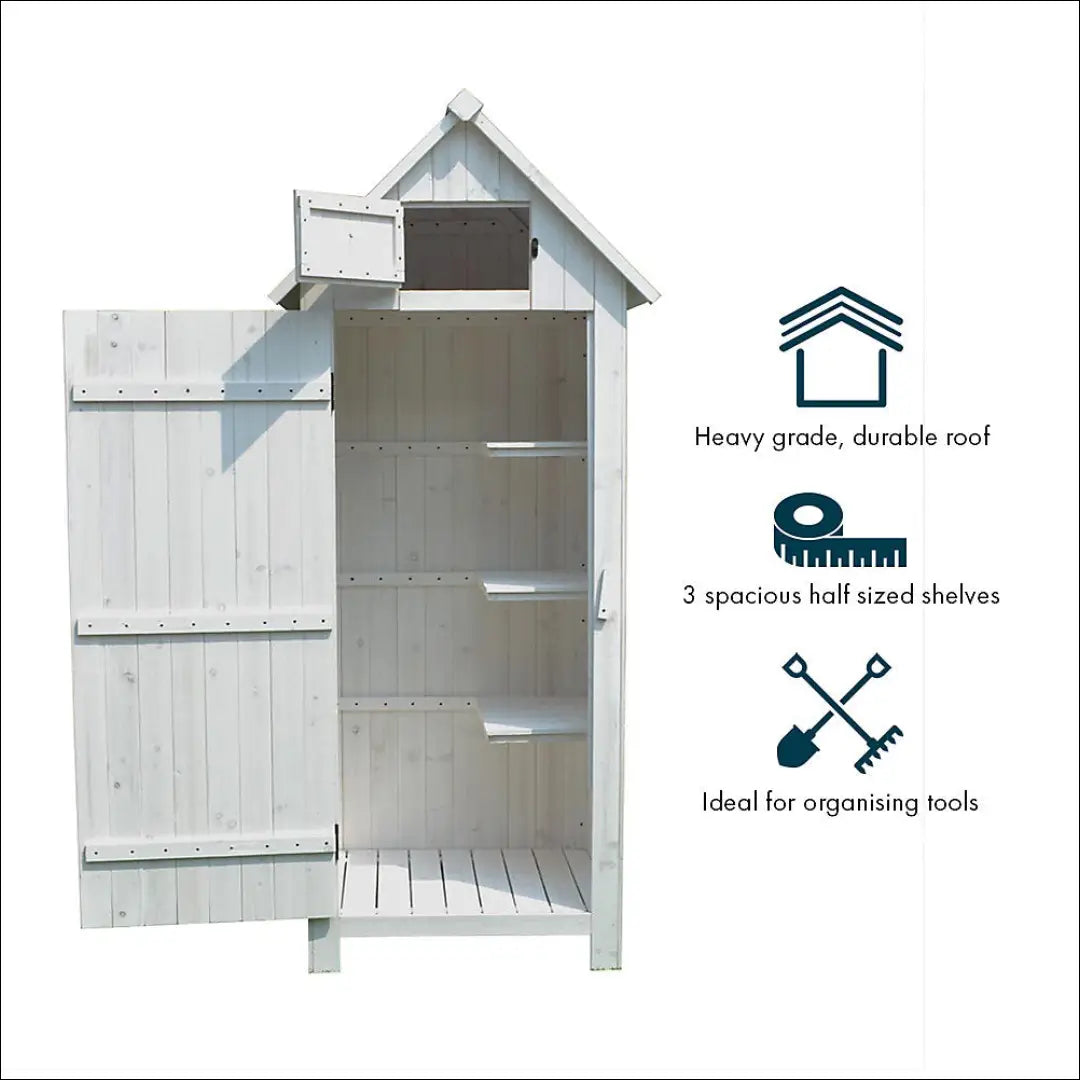 Lauko sandėliukas LI809 - €140 Save 50% 100-200, __label:Pristatymas 1-2 d.d., color-balta, lauko baldai,