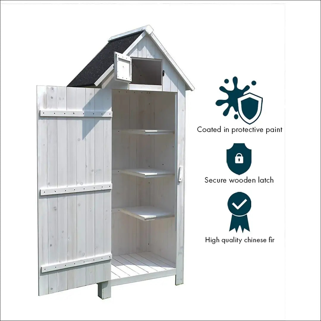 Lauko sandėliukas LI809 - €140 Save 50% 100-200, __label:Pristatymas 1-2 d.d., color-balta, lauko baldai,