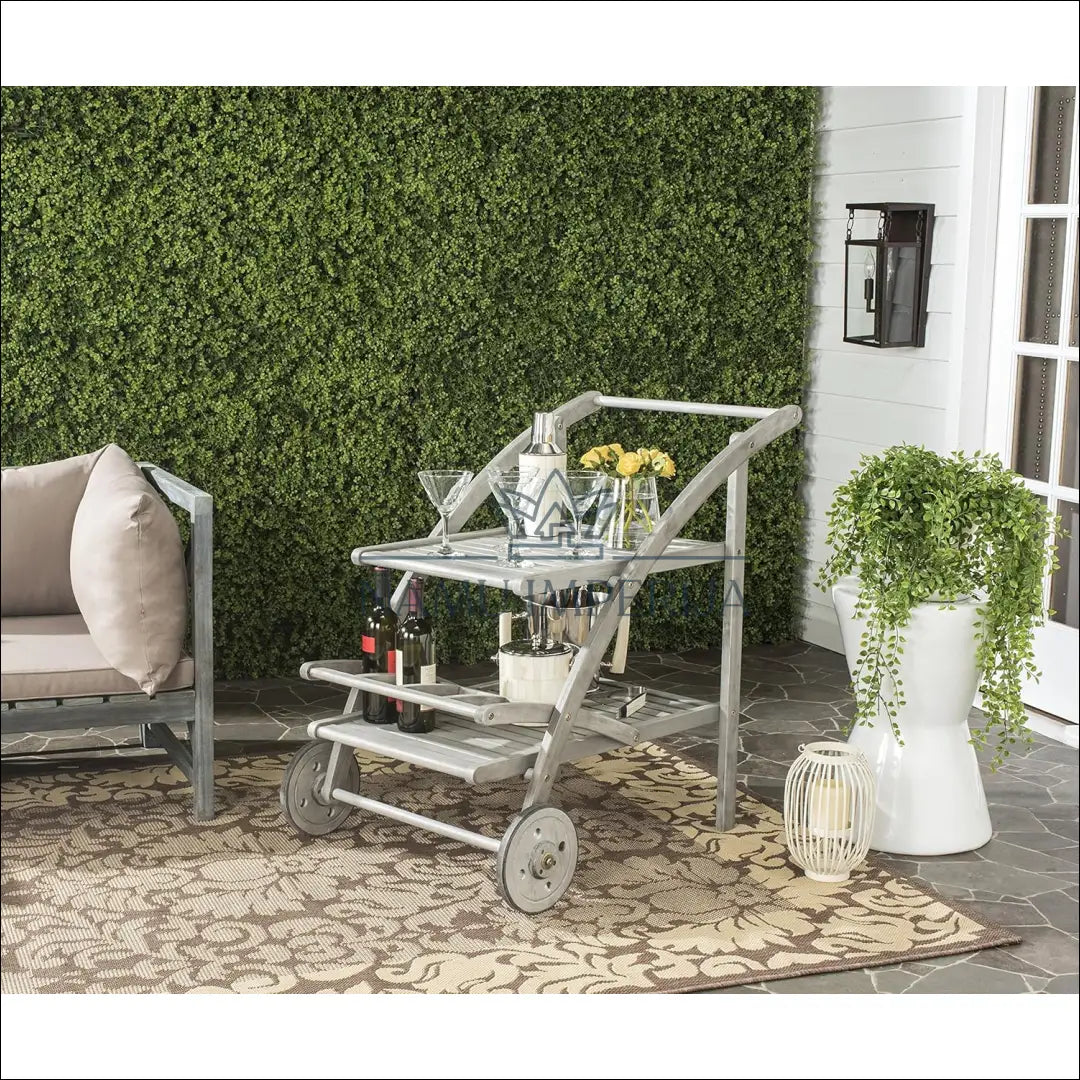 Lauko serviravimo vežimėlis LI703 - €95 Save 50% 50-100, __label:Pristatymas 1-2 d.d., color-pilka, indai, interjeras