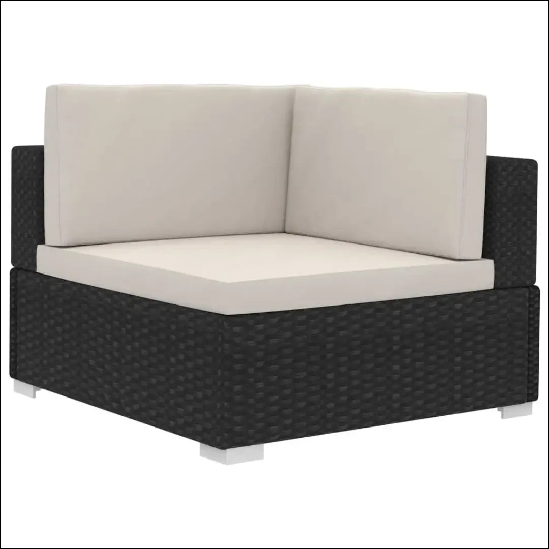 Lauko sofa LI832 - €85 Save 50% 50-100, __label:Pristatymas 1-2 d.d., color-juoda, color-kremas, lauko baldai €50
