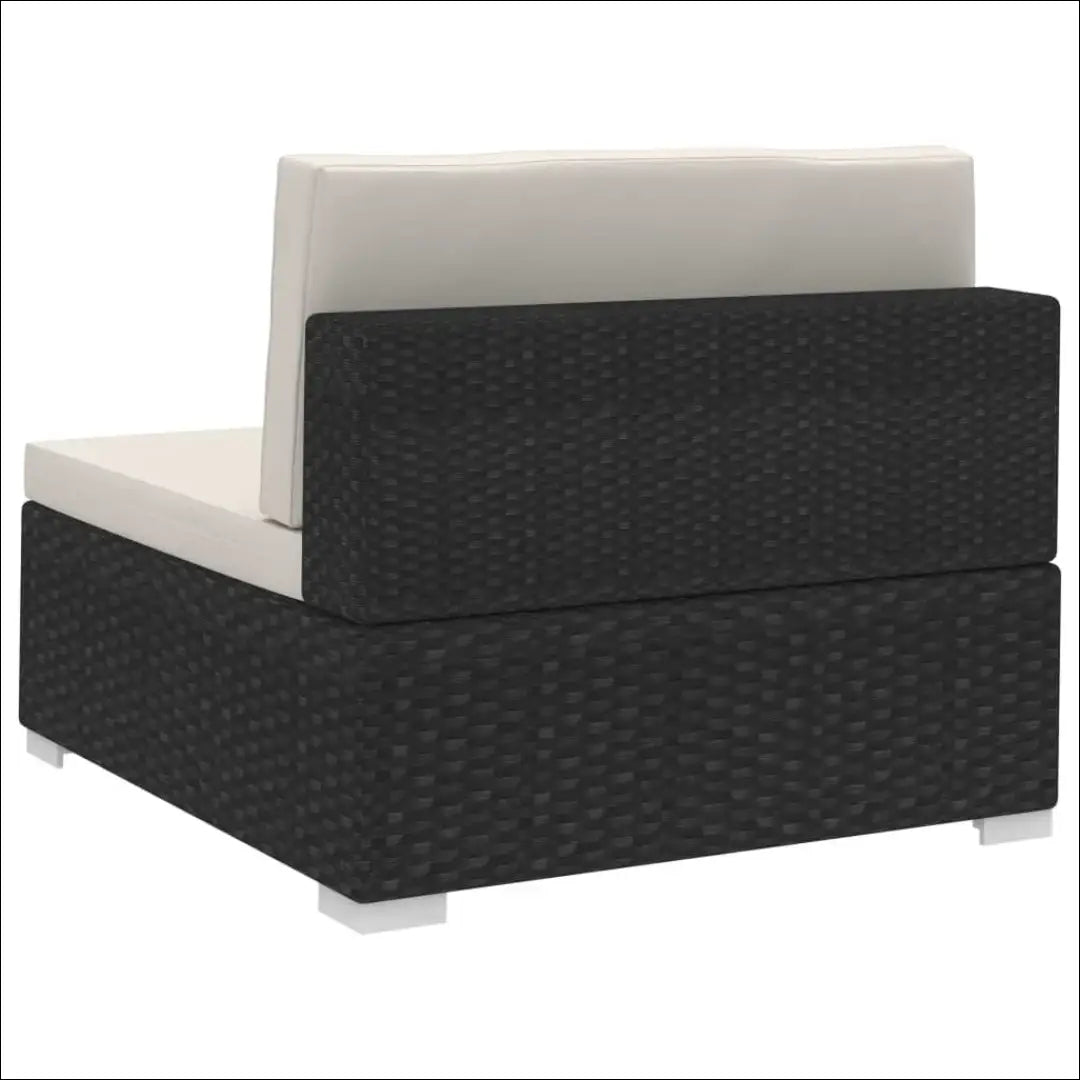 Lauko sofa LI832 - €85 Save 50% 50-100, __label:Pristatymas 1-2 d.d., color-juoda, color-kremas, lauko baldai €50