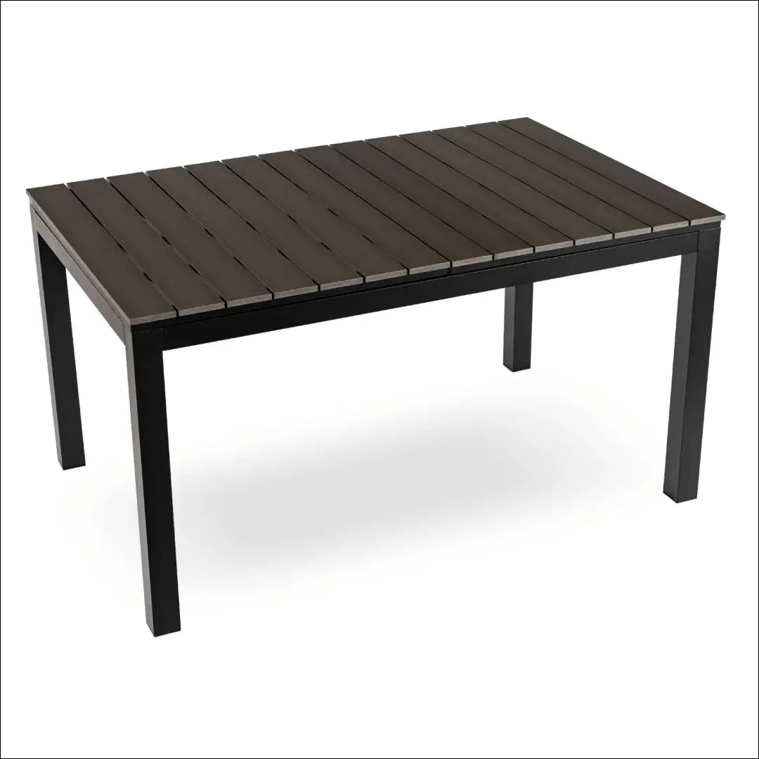 Lauko stalas iš kompozito juodos spalvos / ąžuolo 140-180 cm TE1176 - €334 Save 15% __label:Pristatymas 5-14 d.d.,