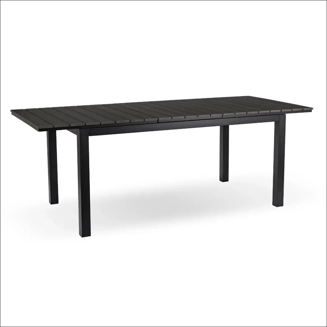 Lauko stalas iš kompozito juodos spalvos / ąžuolo 160-210 cm TE1177 - €358 Save 15% __label:Pristatymas 5-14 d.d.,