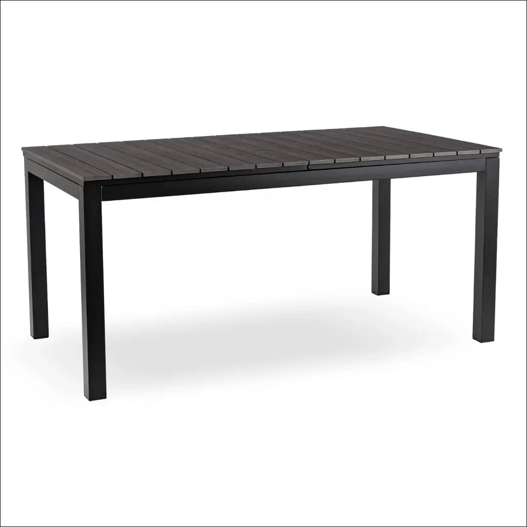 Lauko stalas iš kompozito juodos spalvos / ąžuolo 160-210 cm TE1177 - €358 Save 15% __label:Pristatymas 5-14 d.d.,