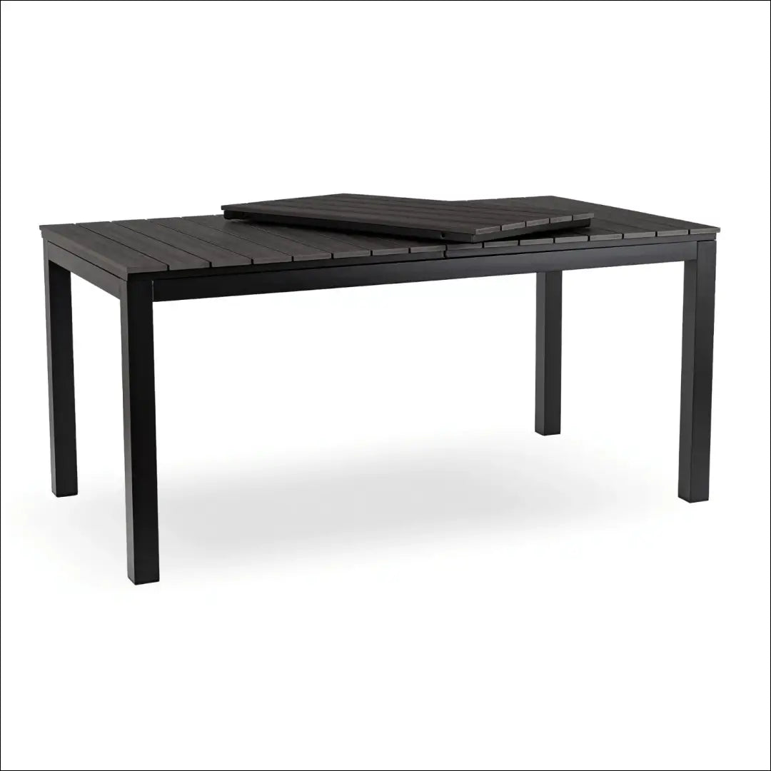 Lauko stalas iš kompozito juodos spalvos / ąžuolo 160-210 cm TE1177 - €358 Save 15% __label:Pristatymas 5-14 d.d.,