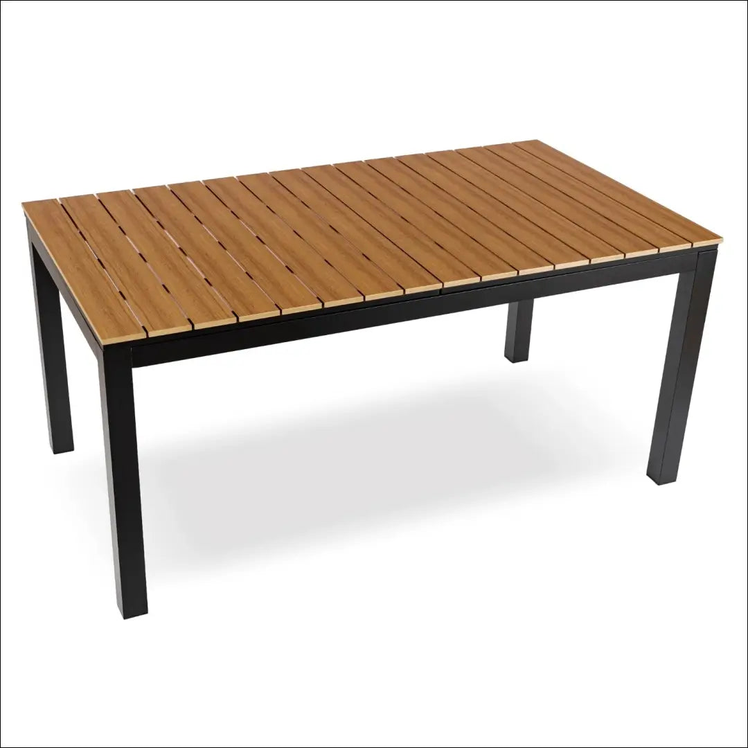 Lauko stalas iš kompozito juodos spalvos / ąžuolo 160-260 cm TE1175 - €393 Save 15% __label:Pristatymas 5-14 d.d.,