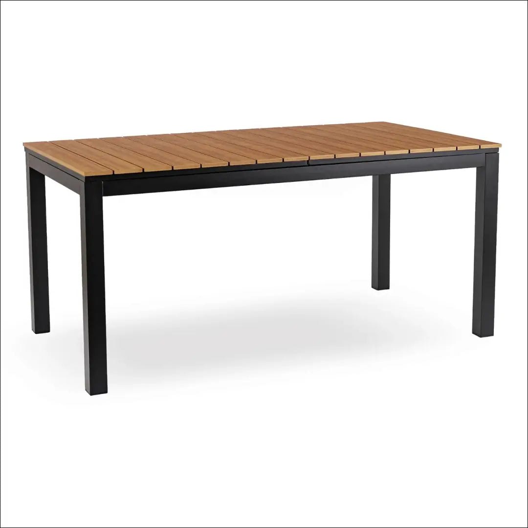 Lauko stalas iš kompozito juodos spalvos / ąžuolo 160-260 cm TE1175 - €393 Save 15% __label:Pristatymas 5-14 d.d.,