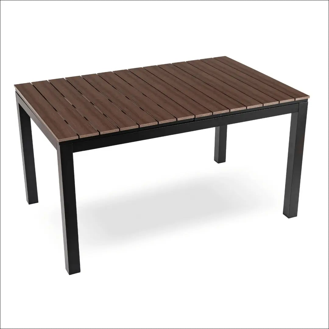 Lauko stalas iš kompozito juodos spalvos / riešuto 140-180 cm TE1170 - €334 Save 15% __label:Pristatymas 5-14 d.d.,