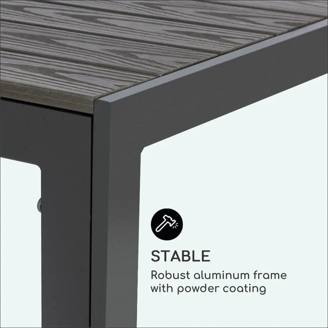 Lauko stalas LI812 - €169 Save 50% 100-200, __label:Pristatymas 1-2 d.d., color-pilka, lauko baldai, lauko-stalai €100