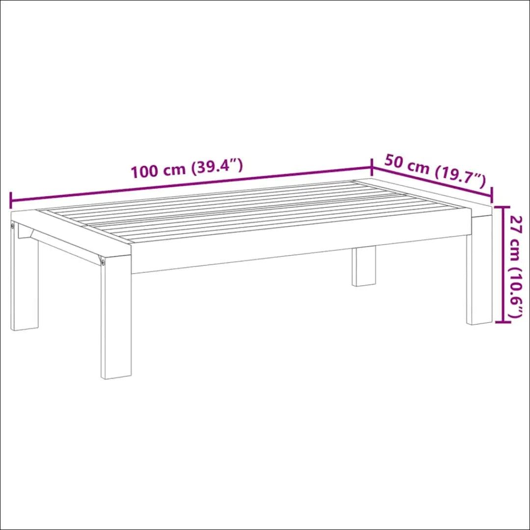 Lauko staliukas LI742 - €65 Save 50% 50-100, __label:Pristatymas 1-2 d.d., color-ruda, lauko baldai, lauko-stalai €50