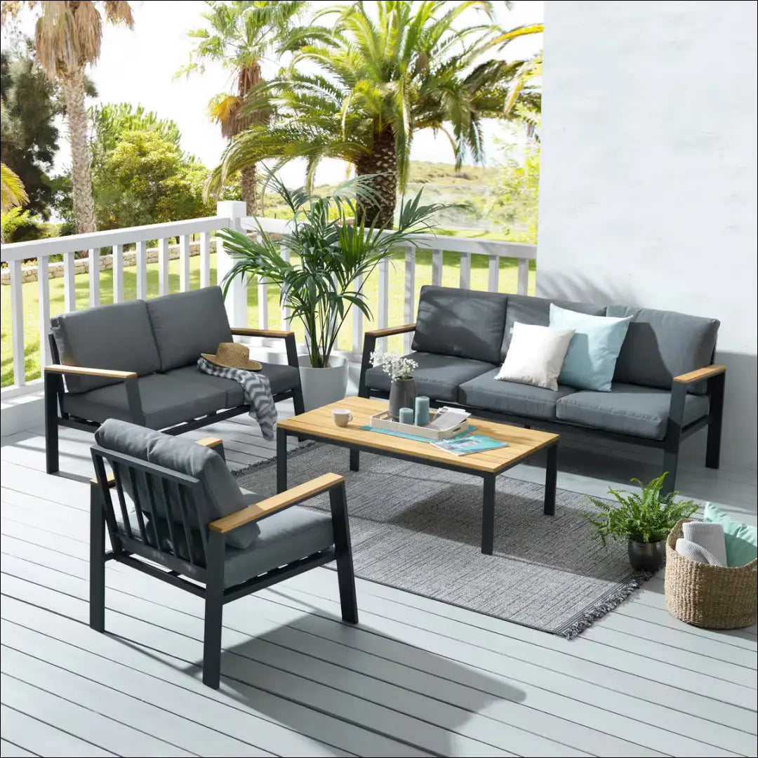 Lauko staliukas LI875 - €120 Save 50% 100-200, __label:Pristatymas 1-2 d.d., color-pilka, color-ruda, lauko baldai €100
