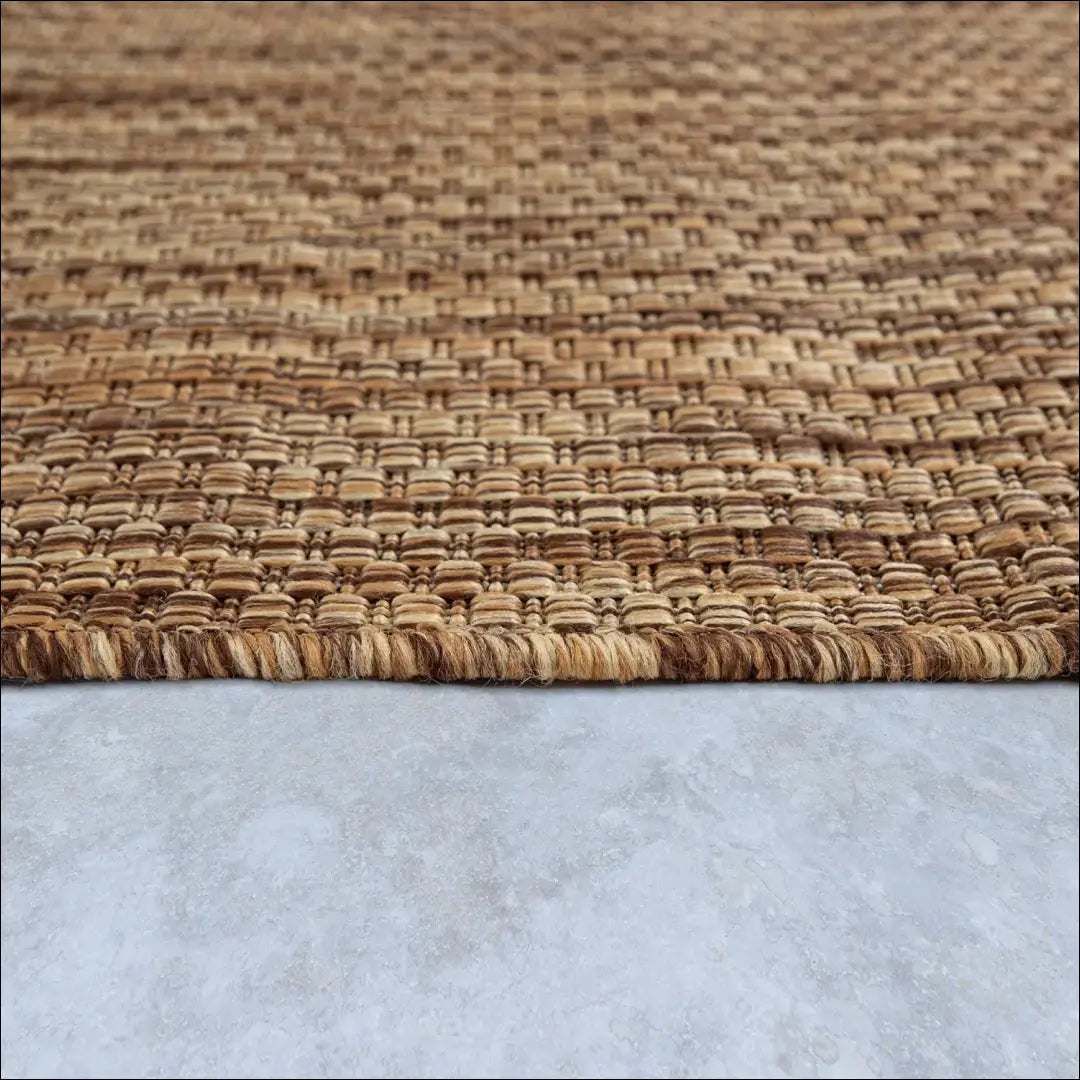 Lauko/terasos kilimas RU1532 - €115 Save 50% 100-200, __label:Pristatymas 1-2 d.d., apvalus, color-ruda,