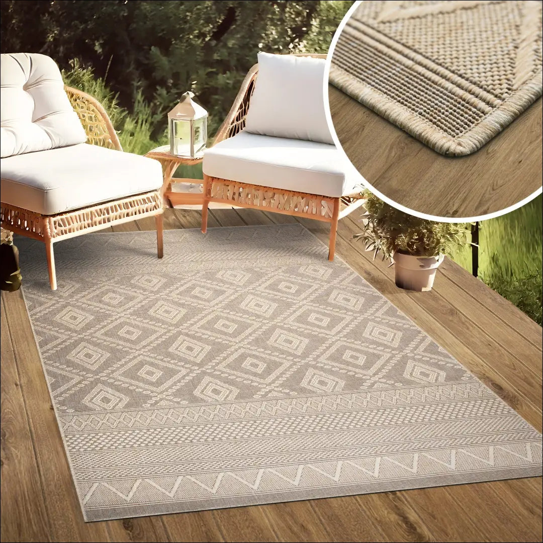 Lauko/terasos kilimas RU1677 - €120 Save 50% 100-200, __label:Pristatymas 1-2 d.d., color-smelio, Dydis-200-x-290-cm,