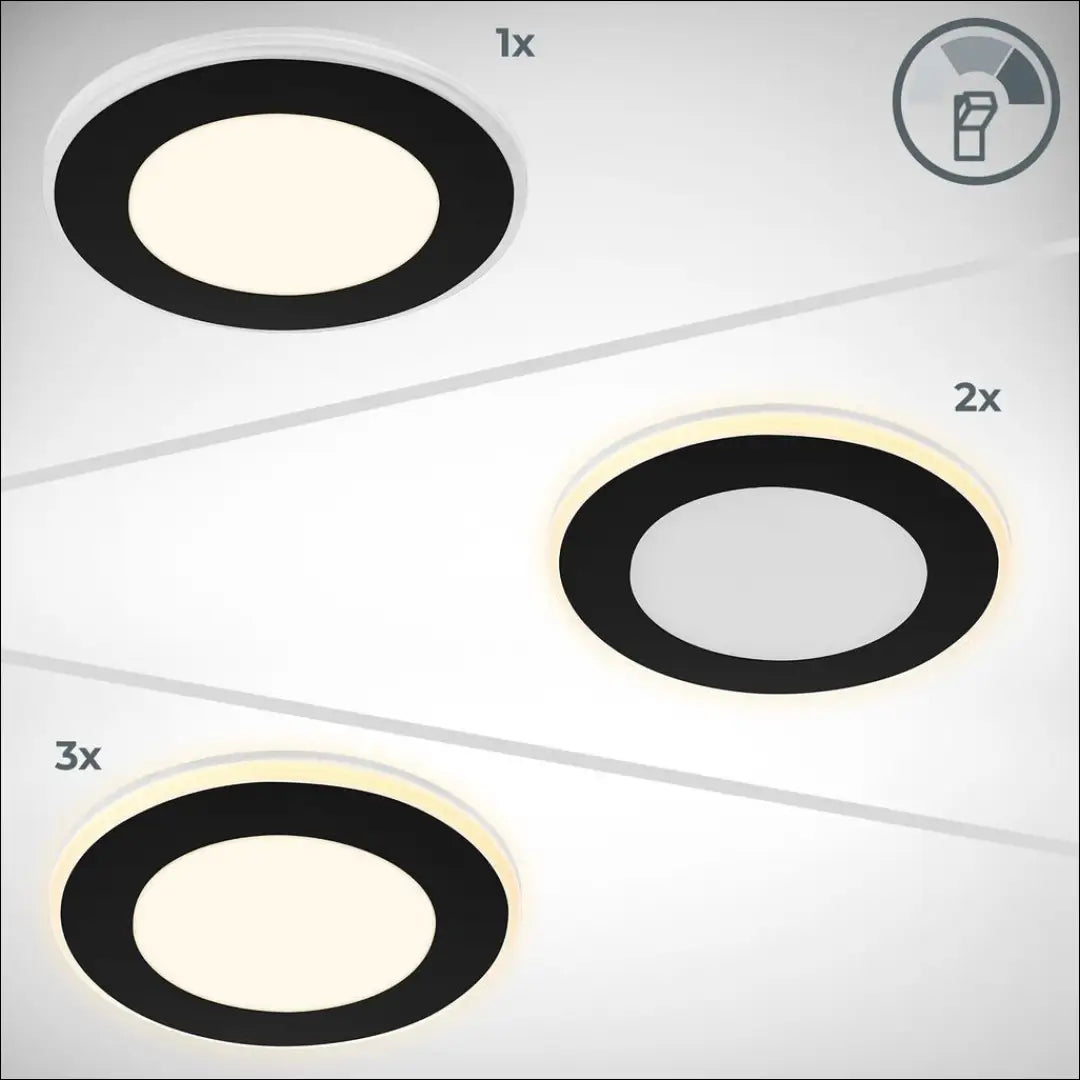 LED įleidžiami šviestuvai (6vnt) DI12391 - €19 Save 50% __label:Pristatymas 1-2 d.d., color-juoda, interjeras,