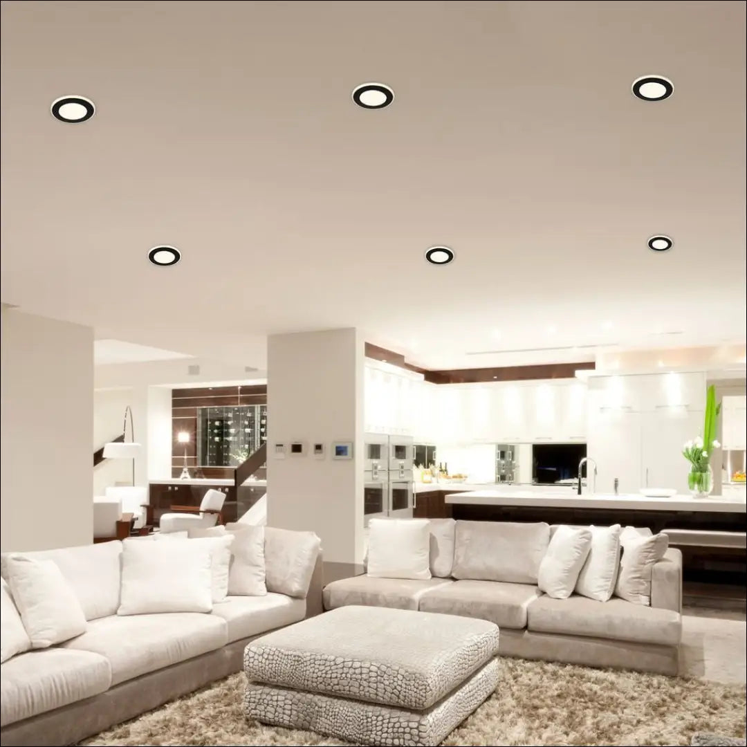 LED įleidžiami šviestuvai (6vnt) DI12391 - €19 Save 50% __label:Pristatymas 1-2 d.d., color-juoda, interjeras,