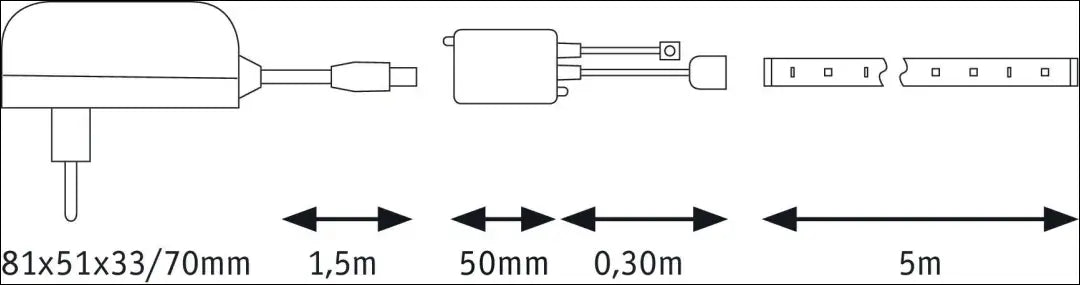 LED juosta (5m) DI12514 - €15 Save 50% __label:Pristatymas 1-2 d.d., kita, lubiniai-sviestuvai, material-metalas,