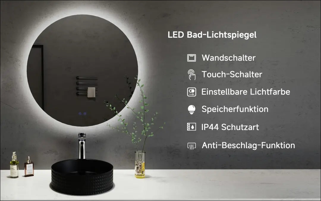 LED sieninis veidrodis (60cm) DI12712 - €84 Save 50% 50-100, __label:Pristatymas 1-2 d.d., color-sidabrine, interjeras,