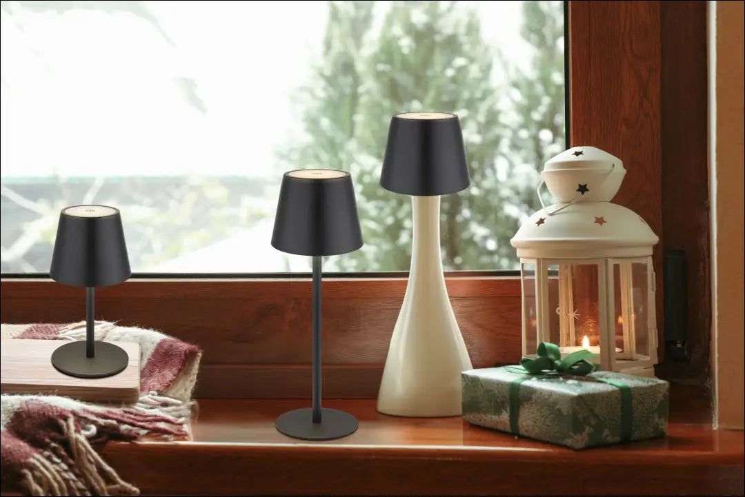 LED stalinis šviestuvas DI12448 - €18 Save 50% __label:Pristatymas 1-2 d.d., color-juoda, interjeras, material-metalas,