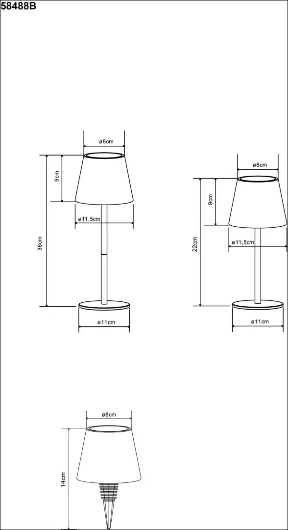 LED stalinis šviestuvas DI12448 - €18 Save 50% __label:Pristatymas 1-2 d.d., color-juoda, interjeras, material-metalas,