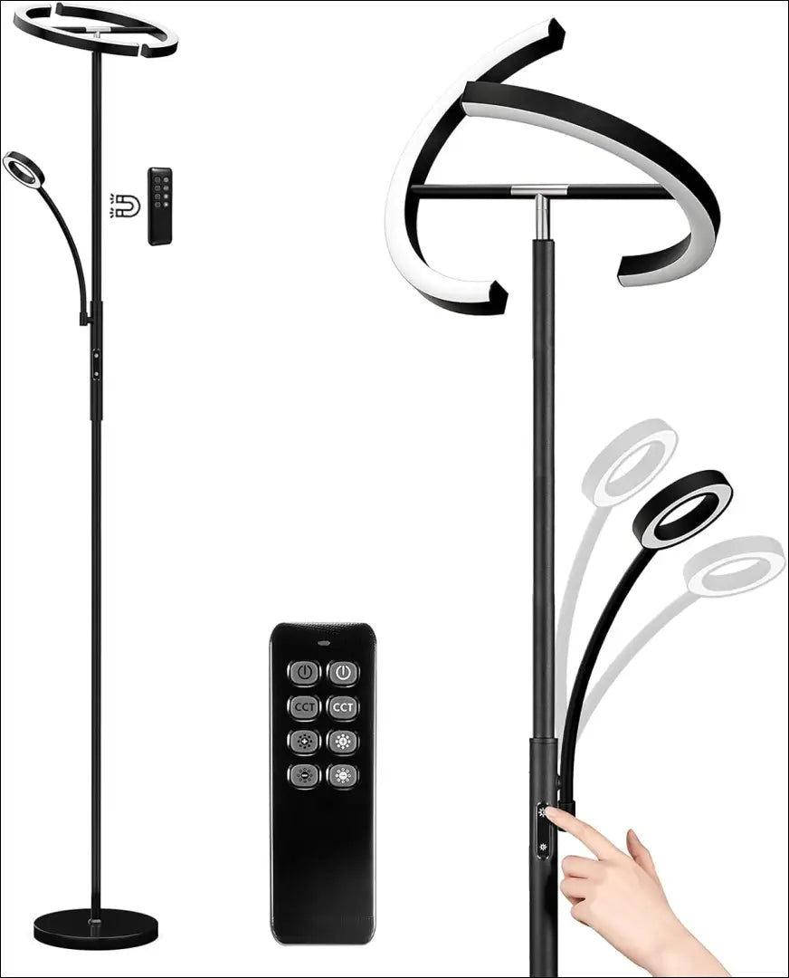 LED toršeras DI10869 - €115 Save 50% 100-200, __label:Pristatymas 1-2 d.d., color-juoda, interjeras, material-metalas