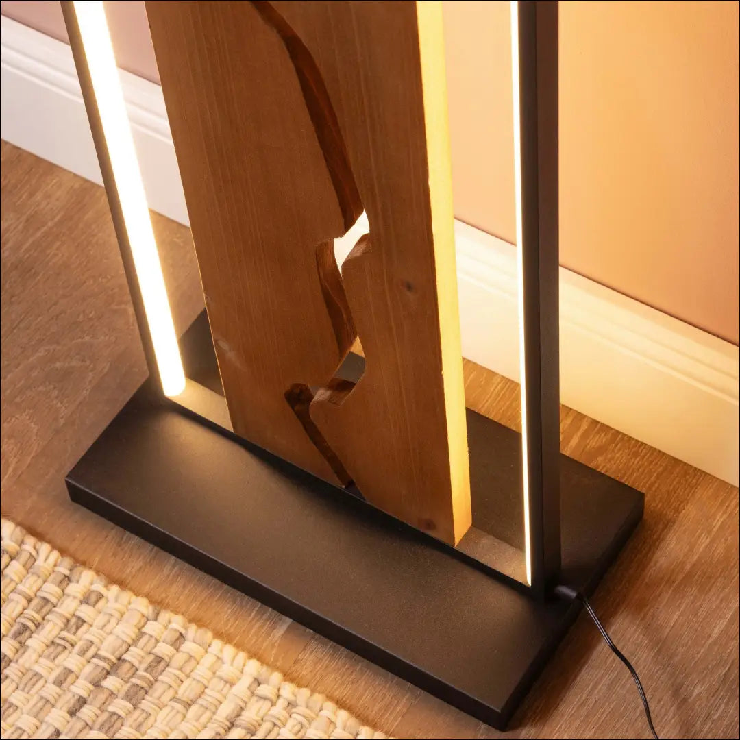 LED toršeras DI12599 - €120 Save 50% 100-200, __label:Pristatymas 1-2 d.d., color-juoda, color-ruda, interjeras Floor