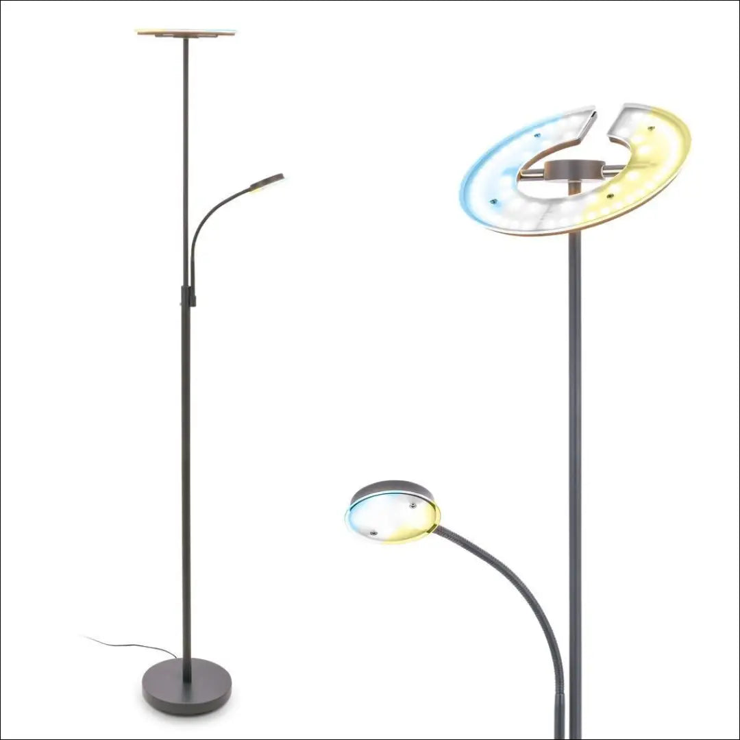 LED toršeras - skaitymo lempa DI12615 - €90 Save 50% 50-100, __label:Pristatymas 1-2 d.d., color-pilka, interjeras,