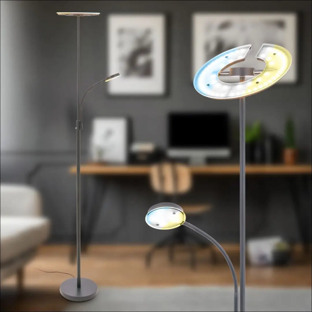 LED toršeras - skaitymo lempa DI12615 - €90 Save 50% 50-100, __label:Pristatymas 1-2 d.d., color-pilka, interjeras,