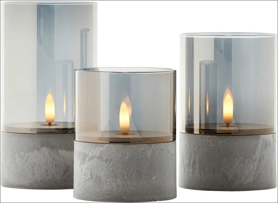 LED žvakių komplektas (3vnt) DI12429 - €16 Save 50% __label:Pristatymas 1-2 d.d., color-pilka, interjeras, lauko