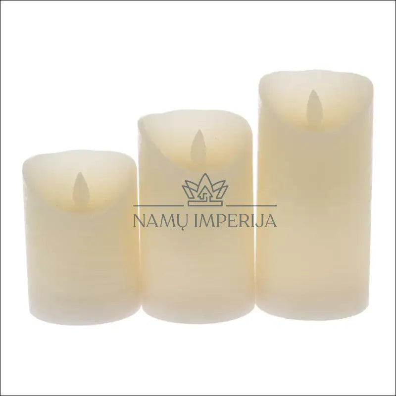 LED žvakių komplektas (3vnt) DI7992 - €11 Save 65% __label:Pristatymas 1-2 d.d., color-kremas, interjeras,