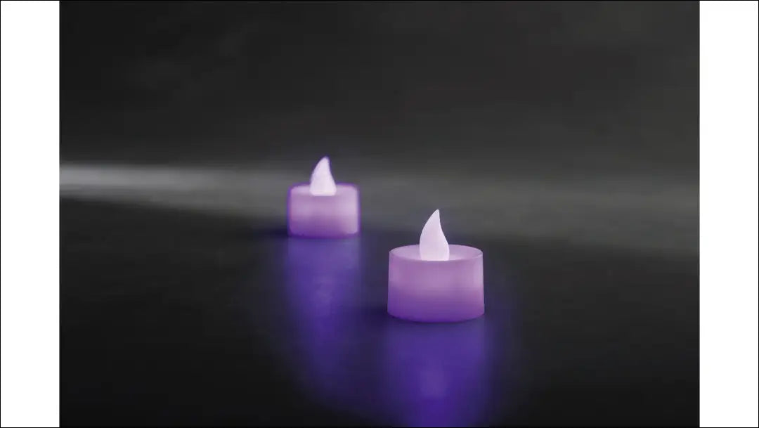 LED žvakutės (2vnt) DI9602 - €5 Save 55% __label:Pristatymas 1-2 d.d., color-violetine, dekoracijos, interjeras,