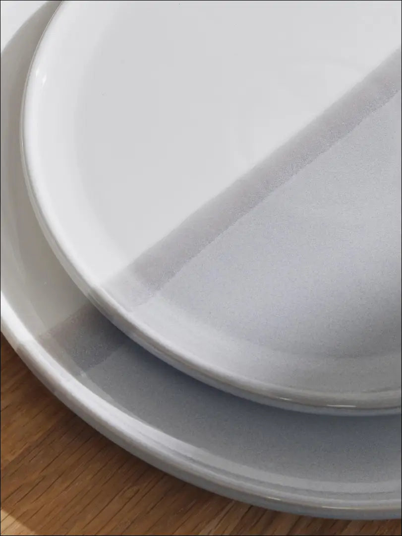 Lėkščių komplektas (2vnt) DI4513 - €6 Save 70% __label:Pristatymas 1-2 d.d., color-balta, color-pilka, color-violetine,