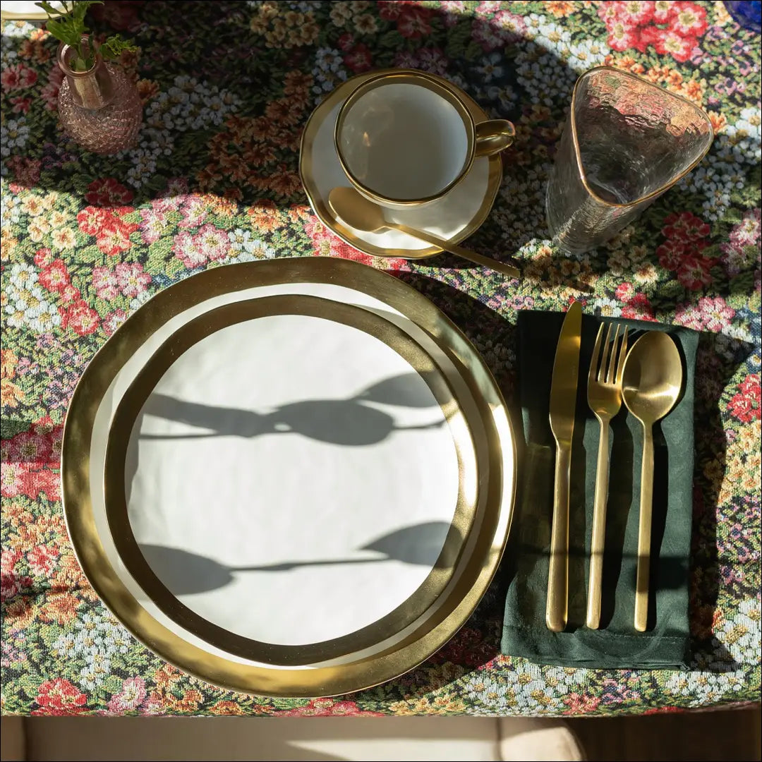 Lėkščių komplektas (2vnt) ’Kare Design’ DI6869 - €36 Save 65% 25-50, __label:Pristatymas 1-2 d.d., color-auksine,