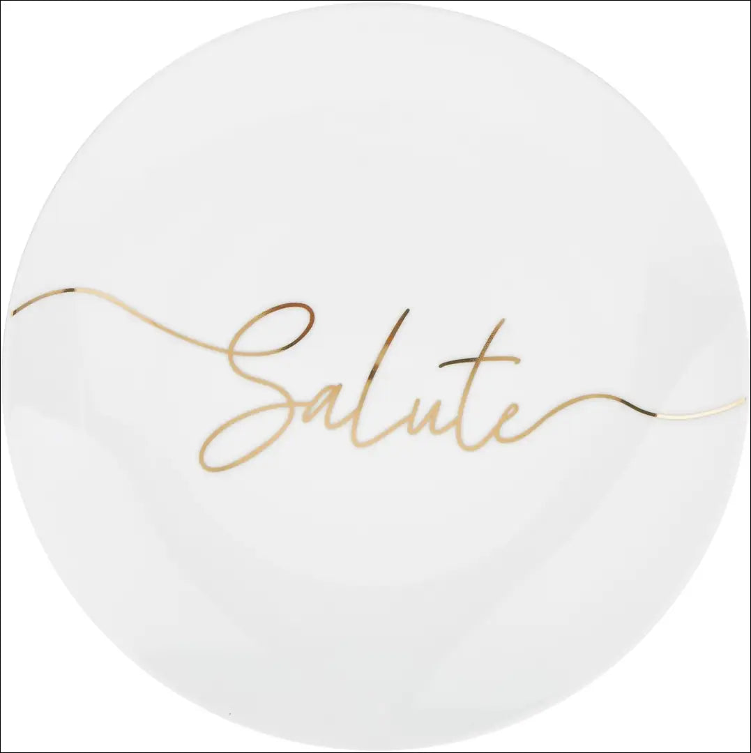 Lėkščių komplektas (4vnt) DI3816 - €12 Save 70% __label:Pristatymas 1-2 d.d., color-auksine, color-balta, indai,