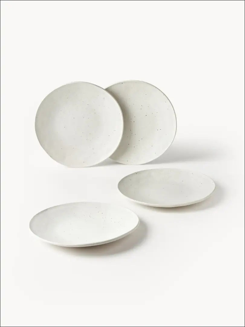 Lėkščių komplektas (4vnt) DI4581 - €21 Save 65% __label:Pristatymas 1-2 d.d., color-balta, color-kremas, indai,