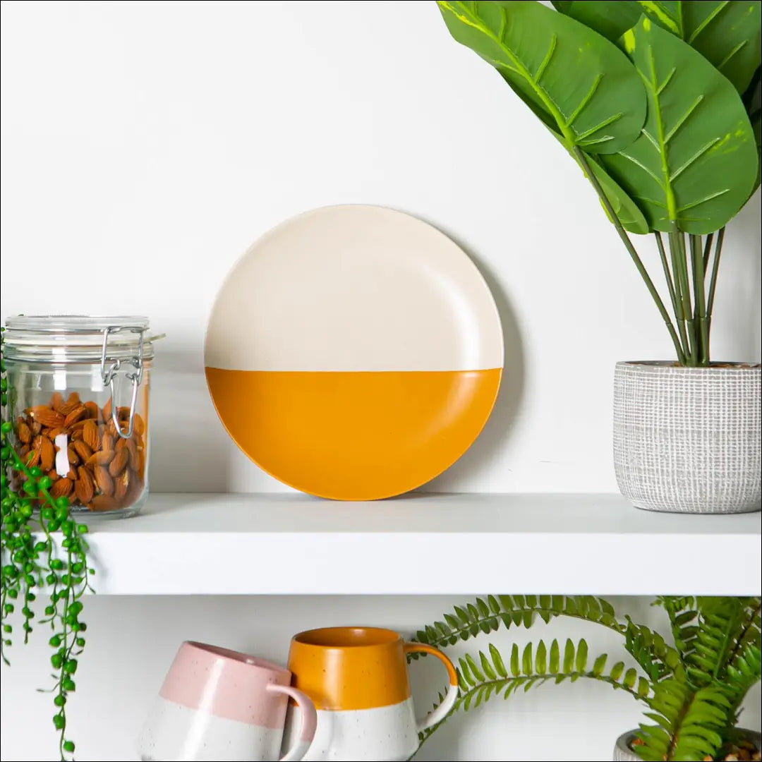 Lėkščių komplektas (4vnt) DI8927 - €22 Save 55% __label:Pristatymas 1-2 d.d., color-balta, color-geltona, indai,