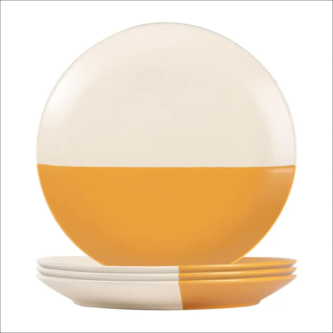 Lėkščių komplektas (4vnt) DI8927 - €22 Save 55% __label:Pristatymas 1-2 d.d., color-balta, color-geltona, indai,