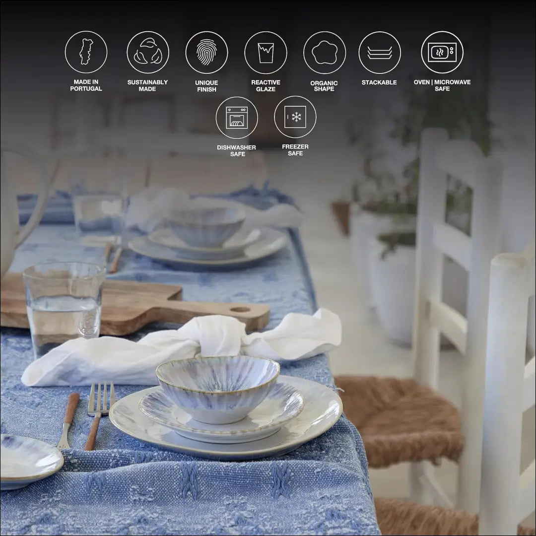 Lėkščių komplektas (5vnt) ’Costa Nova’ DI10799 - €37 Save 50% 25-50, __label:Pristatymas 1-2 d.d., color-melyna,