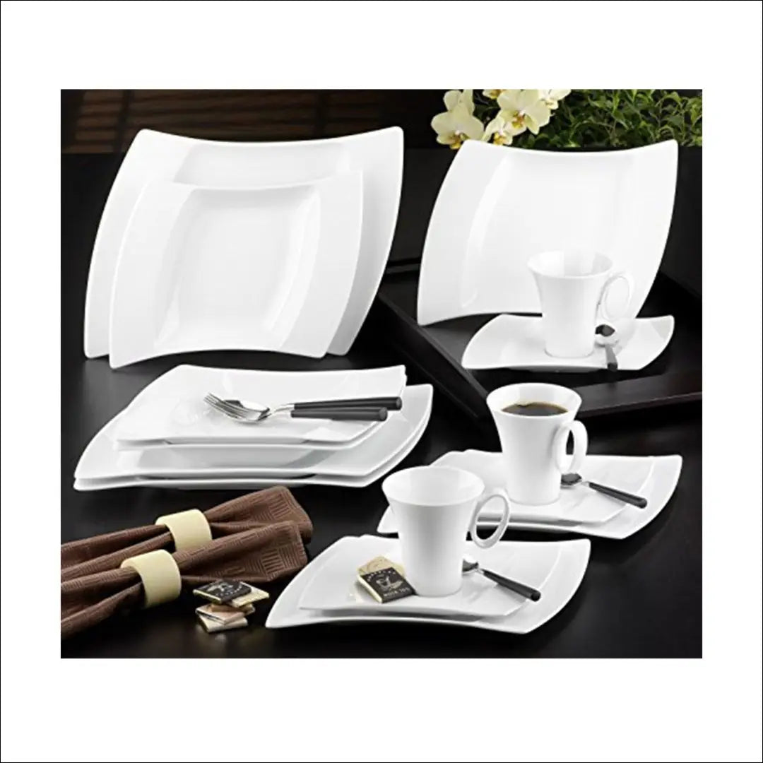 Lėkščių komplektas (6 asmenims) DI10594 - €40 Save 50% 25-50, __label:Pristatymas 1-2 d.d., color-balta, indai,