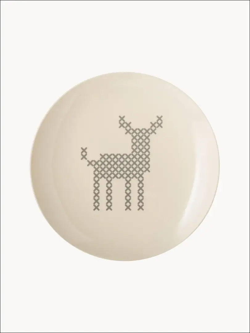 Lėkštė DI7197 - €7 Save 50% __label:Pristatymas 1-2 d.d., color-kremas, indai, interjeras, kaledos Kremas / Keramika