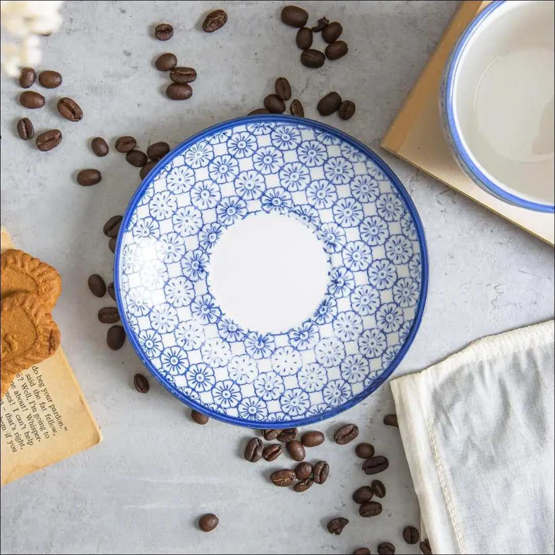 Lėkštučių komplektas (2vnt) DI9671 - €4 Save 60% __label:Pristatymas 1-2 d.d., color-balta, color-melyna, indai,