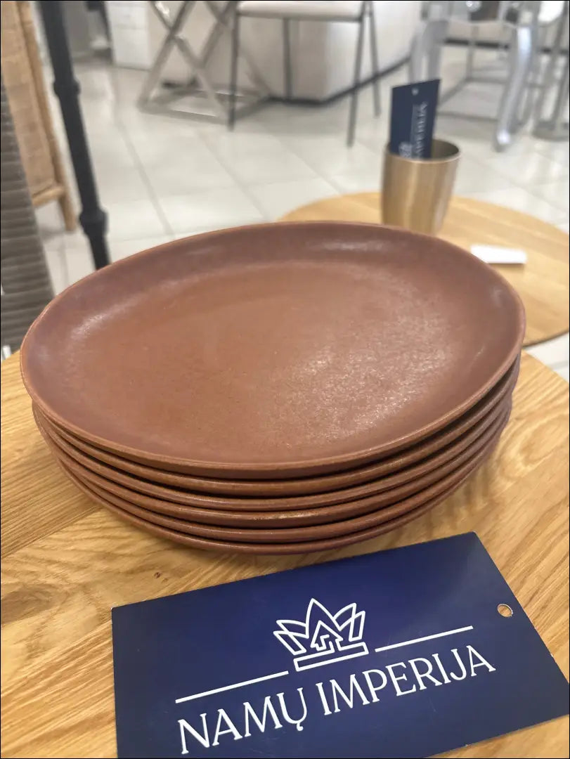 Lėkštučių komplektas (6vnt) DI10846 - €17 Save 50% __label:Pristatymas 1-2 d.d., color-ruda, indai, interjeras, lekstes