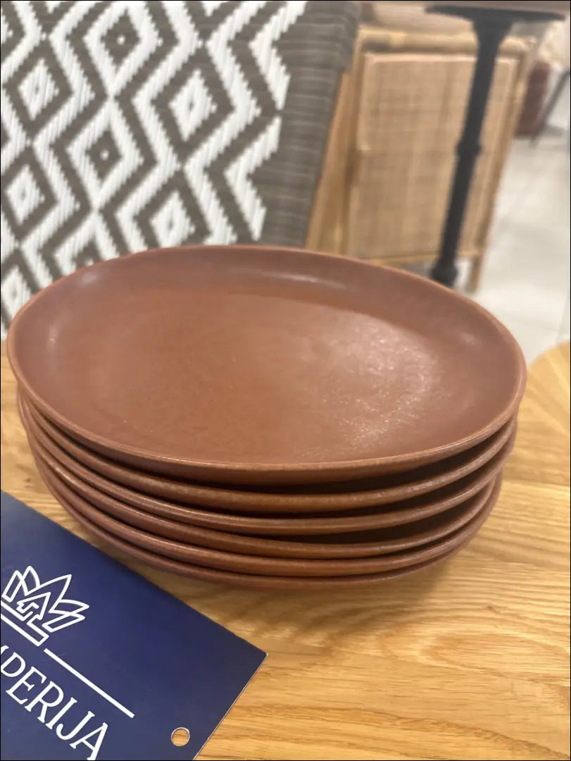 Lėkštučių komplektas (6vnt) DI10846 - €17 Save 50% __label:Pristatymas 1-2 d.d., color-ruda, indai, interjeras, lekstes