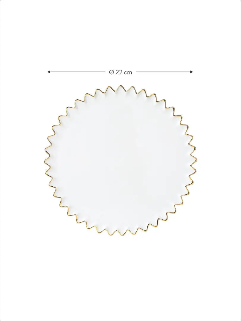 Lėkštutė DI4117 - €12 Save 70% __label:Pristatymas 1-2 d.d., color-auksine, color-balta, indai, interjeras Iki €25