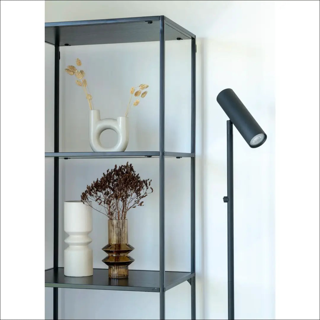 Lentyna 5 lentynos juoda juodas rėmas 51x36x170 cm RD493 - €119 Save 15% 100-200, __label:Pristatymas 5-14 d.d.,