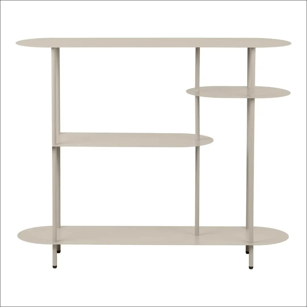 Lentynų blokas 4 lentynos metalas smėlio spalvos 31x118x97 cm RD538 - €211 Save 15% __label:Pristatymas 5-14 d.d.,