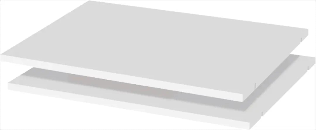 Lentynų komplektas (2vnt) KI1911 - €35 Save 50% 25-50, __label:Pristatymas 1-2 d.d., color-balta, kita,