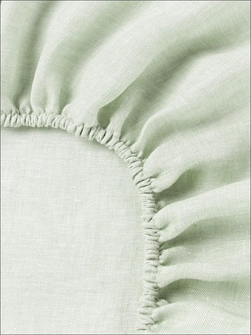 Lininė paklodė DI11293 - 25-50, __label:Pristatymas 1-2 d.d., color-zalia, Dydis-140-x-200-cm, Dydis-160x200cm ± 160 x